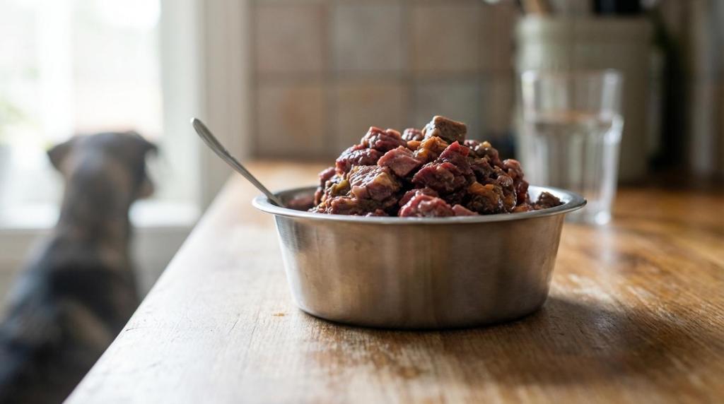 Frysetørret BARF: korrekt opblødning, vandmængder og typiske fejl (mave, afføring og appetit)