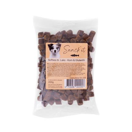 Softies m. Laks - Korn & Glutenfri 8x200g