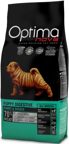 Optima Nova Puppy kornfri kanin 12kg