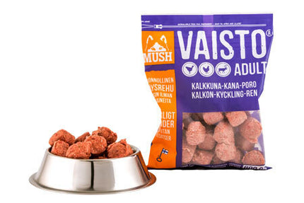 MUSH Vaisto® Lilla 800g (Kalkun, Kylling & Rensdyr)