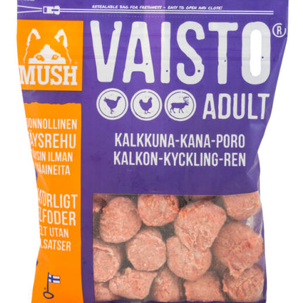 MUSH Vaisto® Lilla 800g (Kalkun, Kylling & Rensdyr)