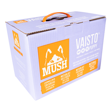 MUSH Vaisto® Puppy Lyslilla (10 Kg = 41 x 245g) (Gris Kalkun Kylling)