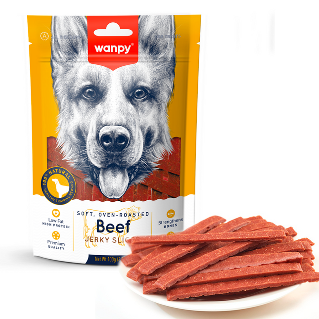 Wanpy Soft Beef Jerky Slices 100g