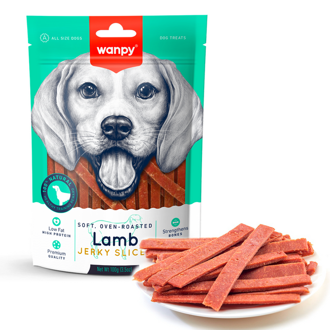 Wanpy Soft Lamb Jerky Slices 100g