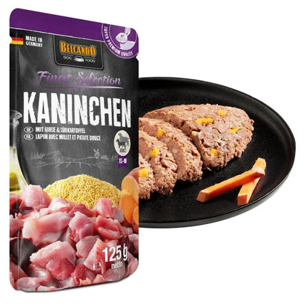 BelcandO Pouches Kanin med hirse og søde kartoffeler - Vådfoder