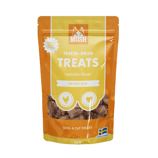MUSH Treat Kyllingehjerte 50g