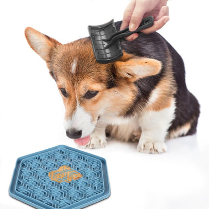 LICK PAD JELLY BLUE/GREY 24x21C - Aktiviteslegetøj